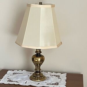 Elegant Cream and Gold Table Lamp